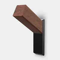 PXB-WM05-111-WN（ウォールナット） フック PXB-WM05-111型 - COAT HOOK PXB-WM05-111 Walnut/Matte Black