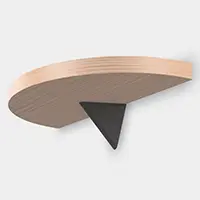 BK-TR60-BL（ブラック） トライアングル棚受 BK-TR型 - TRIANGLE BRACKET BK-TR