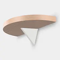 BK-TR100-WT（ホワイト） トライアングル棚受 BK-TR型 - TRIANGLE BRACKET BK-TR