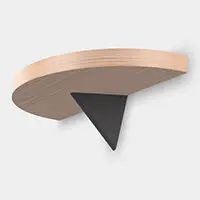 BK-TR100-BL（ブラック） トライアングル棚受 BK-TR型 - TRIANGLE BRACKET BK-TR