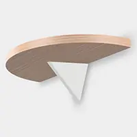 BK-TR200-WT（ホワイト） トライアングル棚受 BK-TR型 - TRIANGLE BRACKET BK-TR