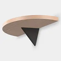 BK-TR200-BL（ブラック） トライアングル棚受 BK-TR型 - TRIANGLE BRACKET BK-TR