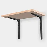 BTK-300B（ブラック） 棚受 BTK型 - BRACKET BTK