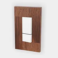 PXP-WS01-WN（天然木・ウォールナット） スイッチ・コンセントプレート PXP-WS型
