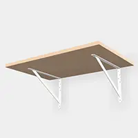 DFBK-E500-WT（ホワイト） 棚受 DFBK-E型（奥行500） - BRACKET DFBK-E